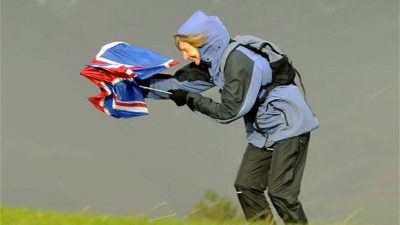 Norveçdə Küləkli Bir Gün-Video